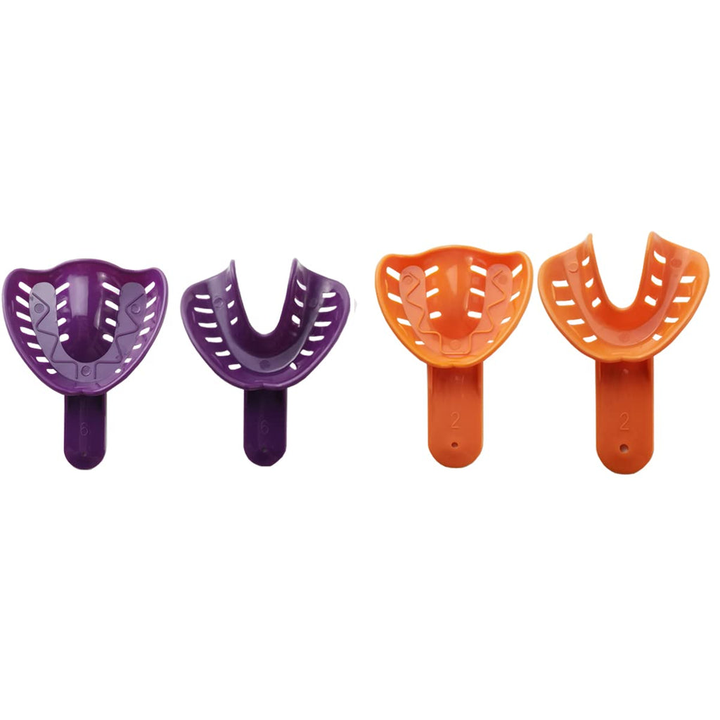 Dental Impression Tray for Adult/Children, Plastic Materials Teeth Holder Dental Central Supply for Oral Tools