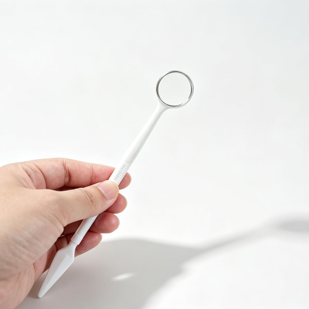 100 Pack Disposable Dental Exam Mouth Mirrors - Individually Wrapped Single-Use Oral Mirror Tools for Dentists, Clinics, and Personal Teeth Checkup