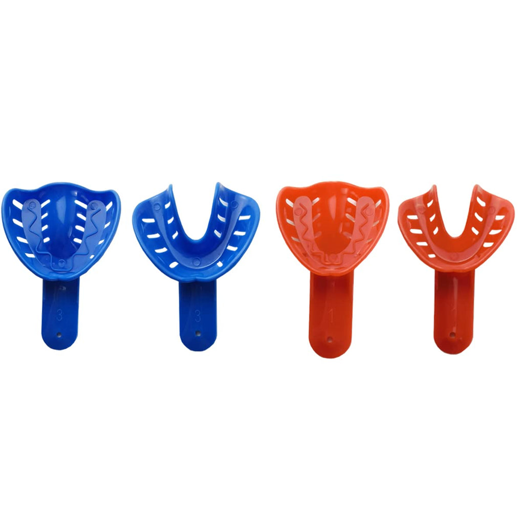 Dental Impression Tray for Adult/Children, Plastic Materials Teeth Holder Dental Central Supply for Oral Tools