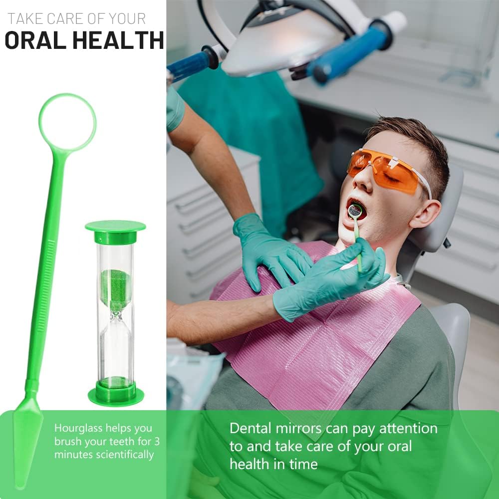 Uouovo Portable Orthodontic Oral Care Kit for Braces -2 Orthodontic Care Set - Dental Braces Kit, Interdental Brush Dental Wax Dental Floss Toothbrush Cleaning Kit(Purple & Blue) (Red_Green)