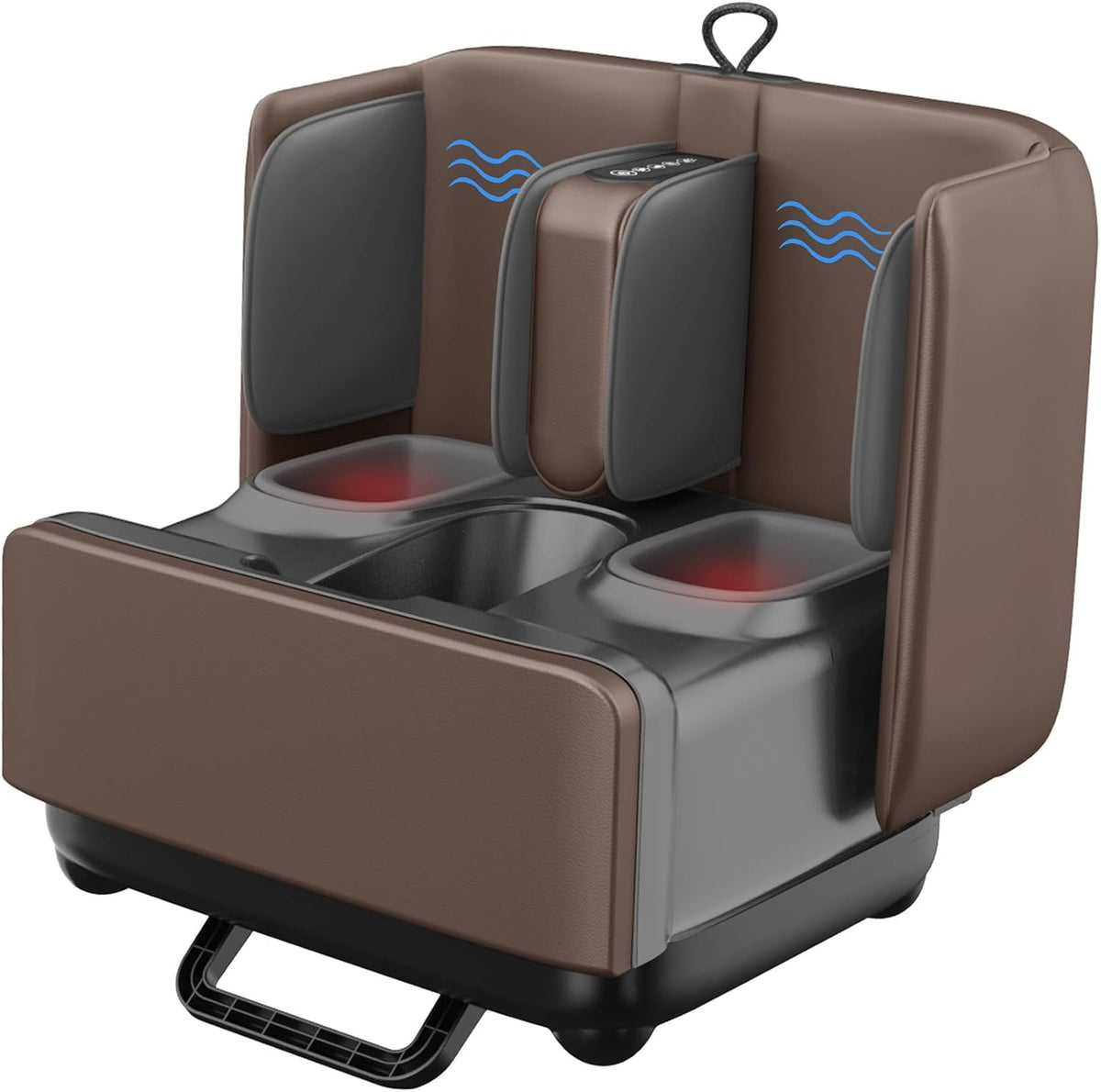 Foot & Calf Massager with Heat Shiatsu Compression Vibration, FSA Eligible | 2-in-1 Ottoman, 2 Heat Levels, 4-Level Compression, 2 Leg Modes, for Plantar Fasciitis Neuropathy, Up to Size 13