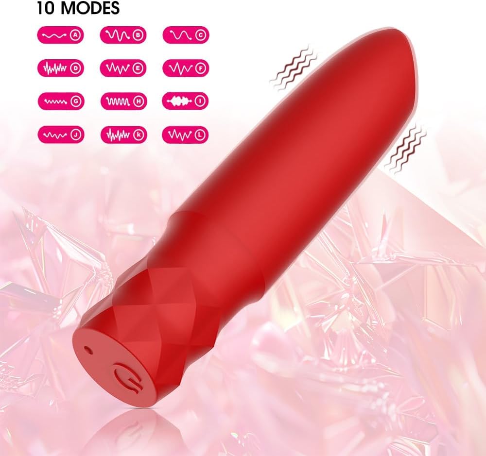 10 Modes Silicone Handheld Electric Personal Back Massage Rod R4221 | Quiet Powerful Travel Portable Soft