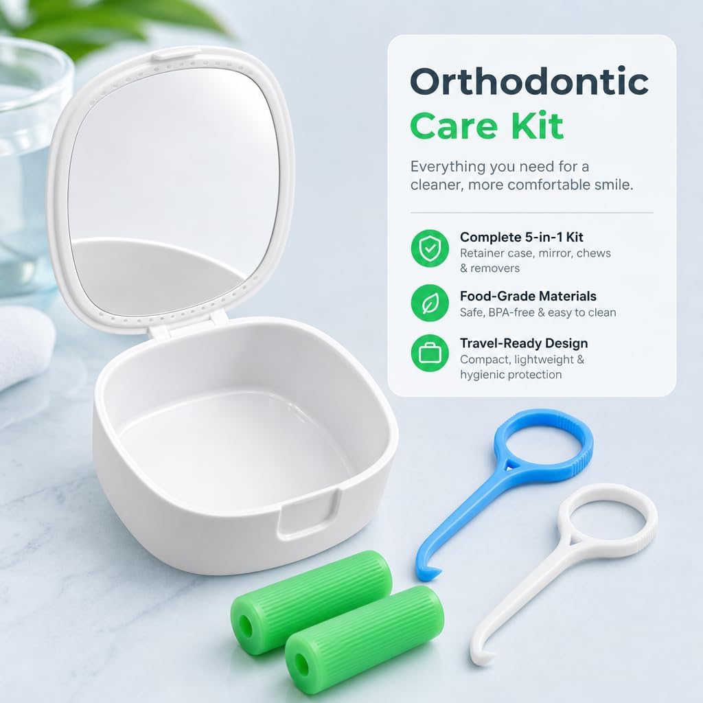 Slim Retainer Case Aligner Case Vent Holes with Aligner Remover Tool