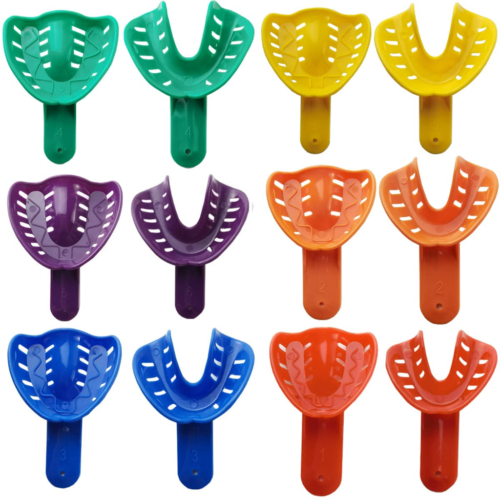 Dental Impression Tray for Adult/Children, Plastic Materials Teeth Holder Dental Central Supply for Oral Tools