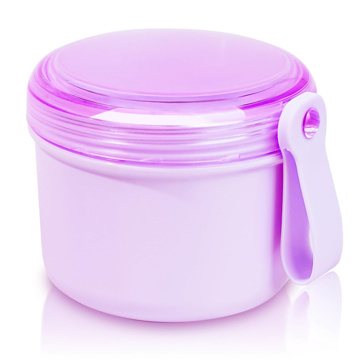 Uouovo Large Denture Bath Cup No Leak Denture Case Retainer Cleaner Case Complete Cleaning Care Denture Clear and Retainer Denture Holder for Soaking (grey)