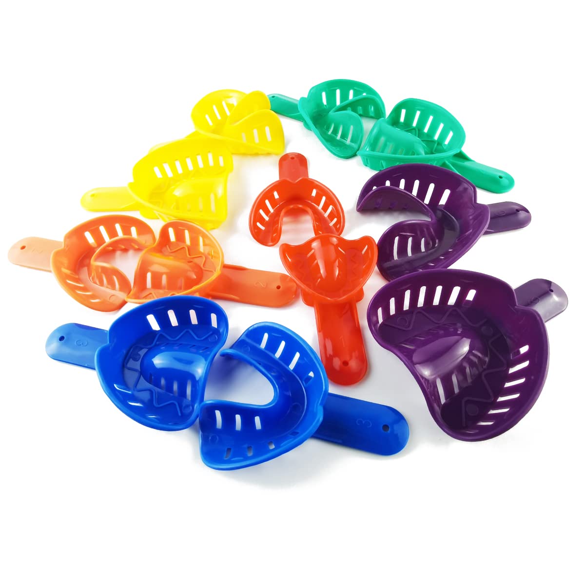 Dental Impression Tray for Adult/Children, Plastic Materials Teeth Holder Dental Central Supply for Oral Tools
